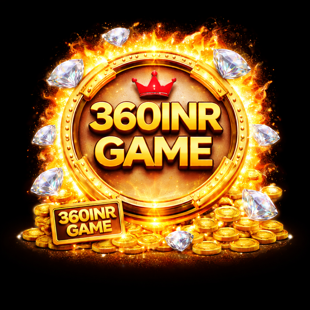 Mobile screen par 360 INRgame interface jahan player rewards jeet raha hai